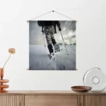 Textielposter Een lange winterwandeling Vierkant Template TP Vierkant Natuur 43 2