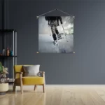 Textielposter Een lange winterwandeling Vierkant Template TP Vierkant Natuur 43 3