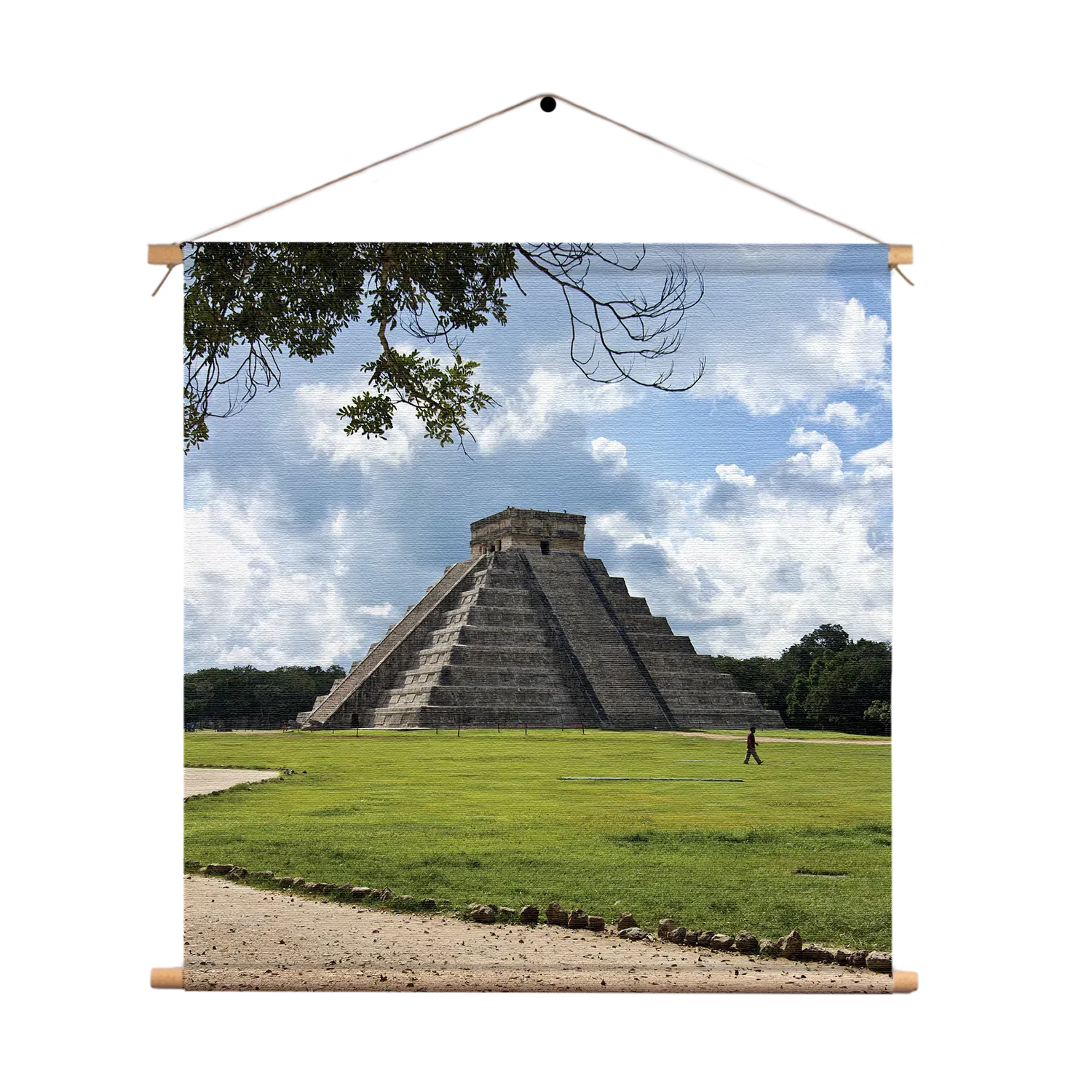 Textielposter Teotihuacán Vierkant Template TP Vierkant Natuur 47 1