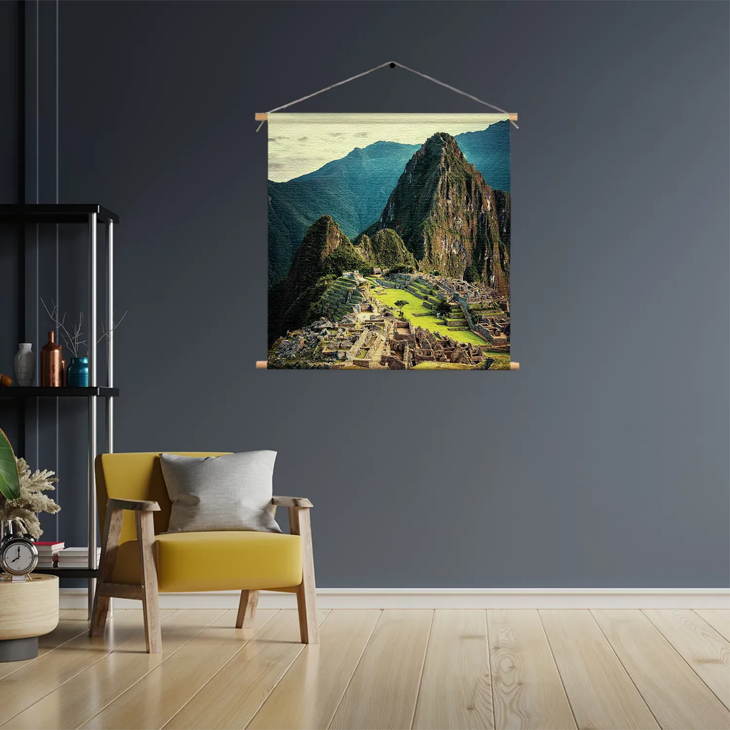 Textielposter Machu Picchu 2 Vierkant Template TP Vierkant Natuur 48 3
