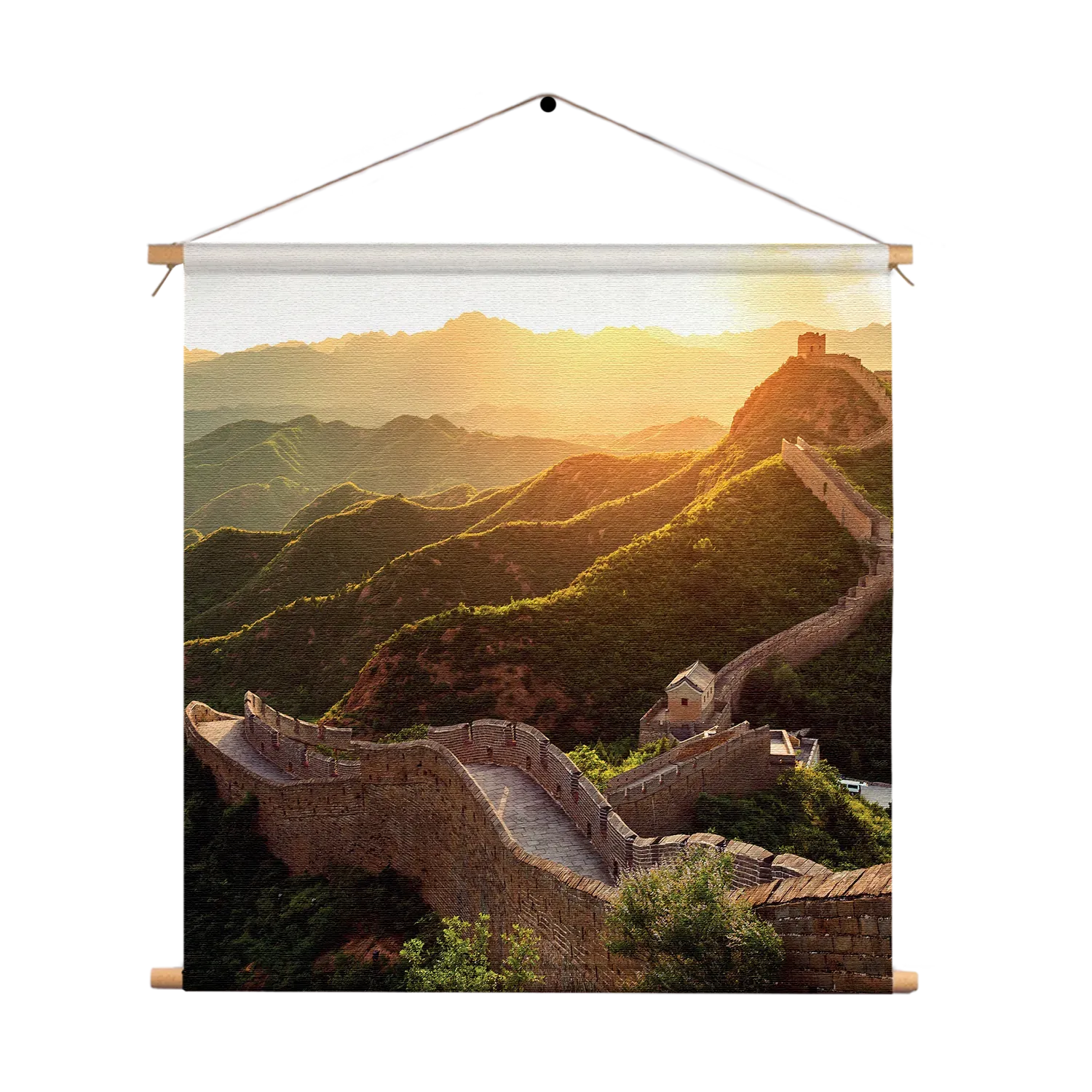 Textielposter De Chinese muur Vierkant Template TP Vierkant Natuur 49 1