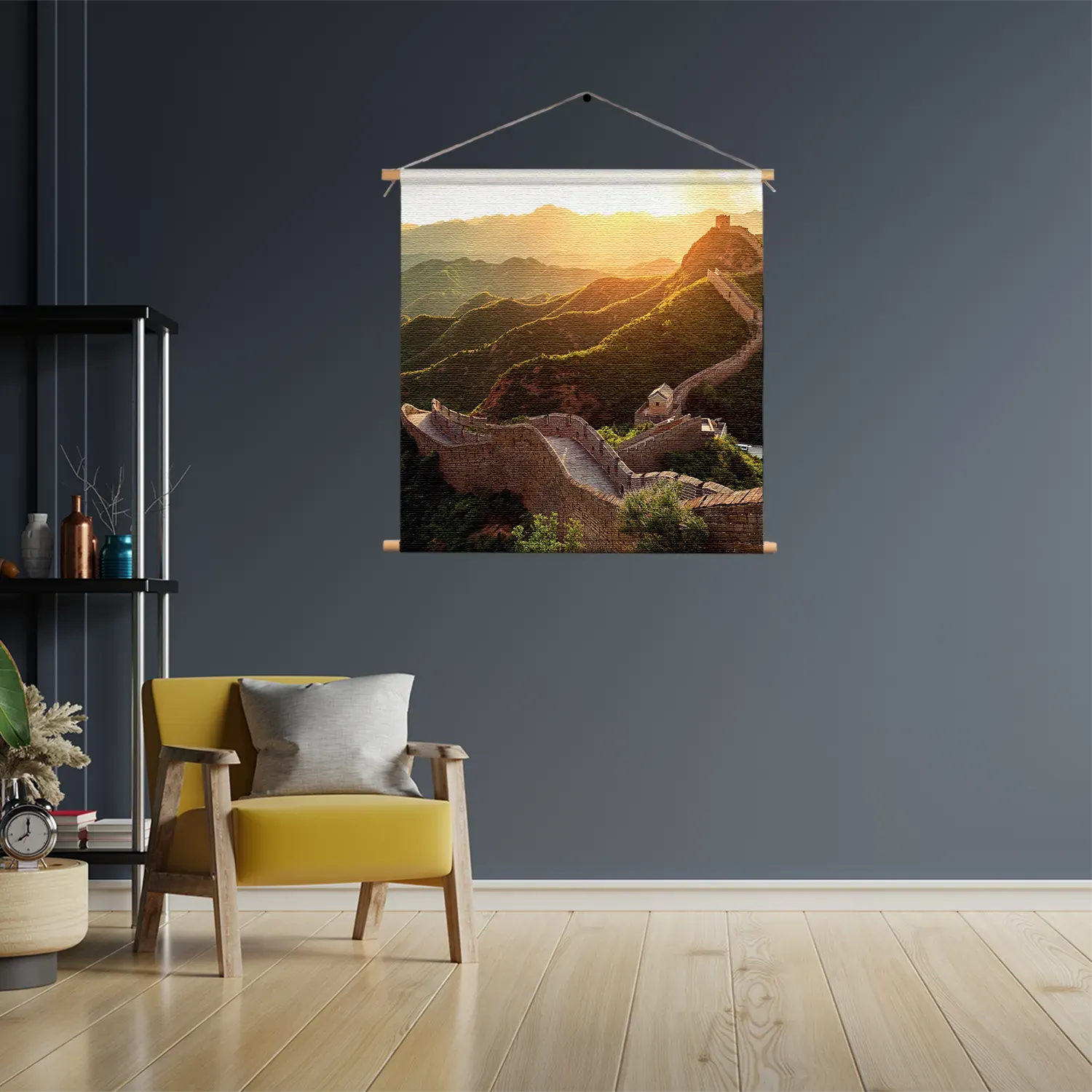 Textielposter De Chinese muur Vierkant Template TP Vierkant Natuur 49 3