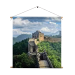 Textielposter De Chinese muur 2 Vierkant Template TP Vierkant Natuur 51 1