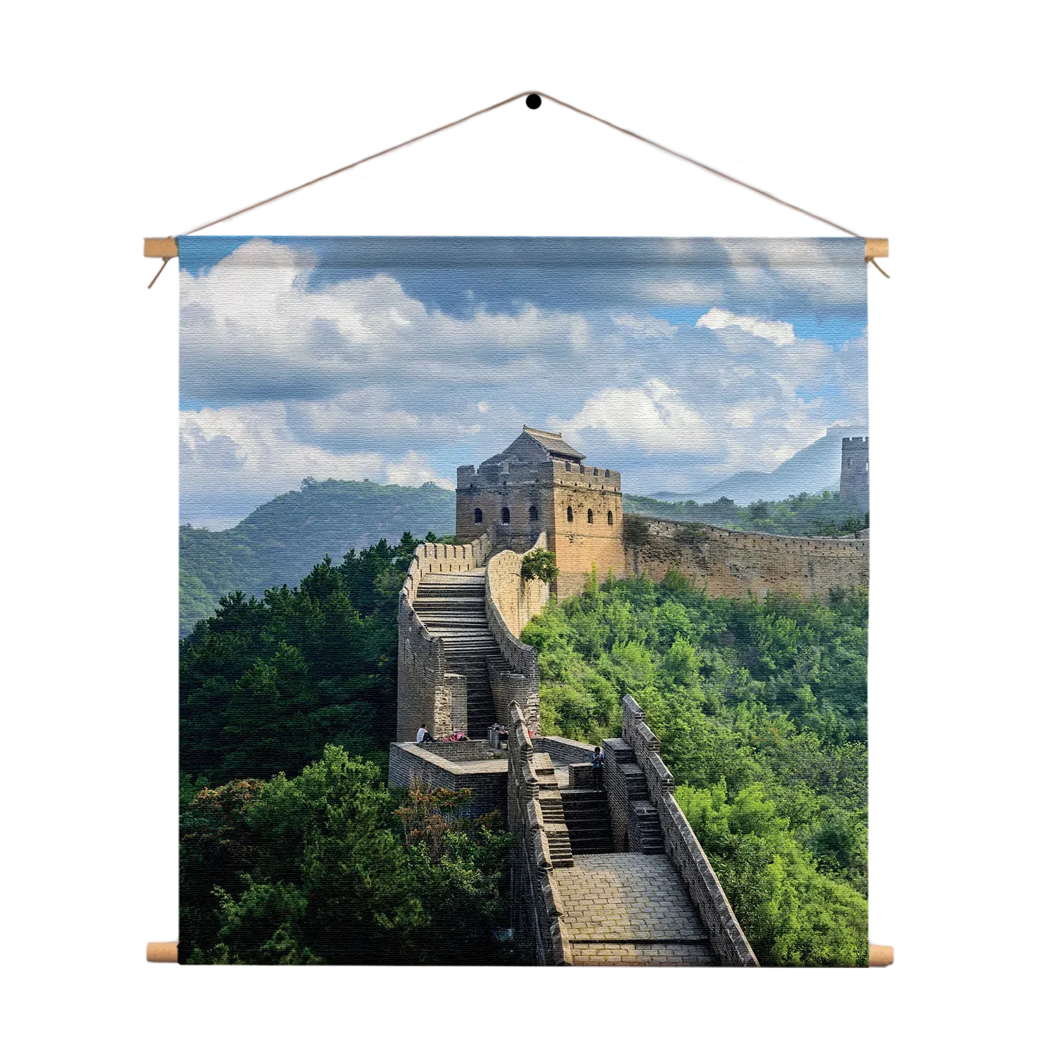 Textielposter De Chinese muur 2 Vierkant Template TP Vierkant Natuur 51 1