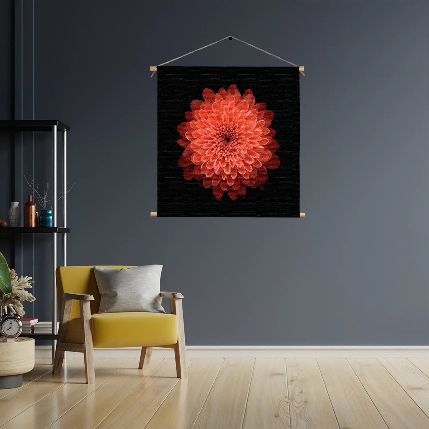 Textielposter Oranje Dahlia Vierkant Template TP Vierkant Natuur 53 3