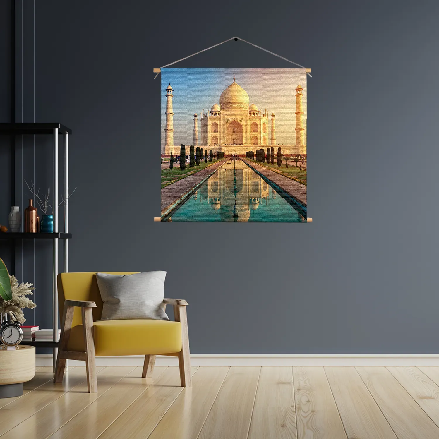 Textielposter De Tajmahal Vierkant Template TP Vierkant Natuur 55 3