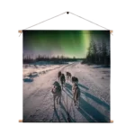 Textielposter Huskies door Lapland Vierkant Template TP Vierkant Natuur 66 1