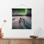 Textielposter Huskies door Lapland Vierkant Template TP Vierkant Natuur 66 2