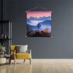 Textielposter On top of the world Vierkant Template TP Vierkant Natuur 76 3