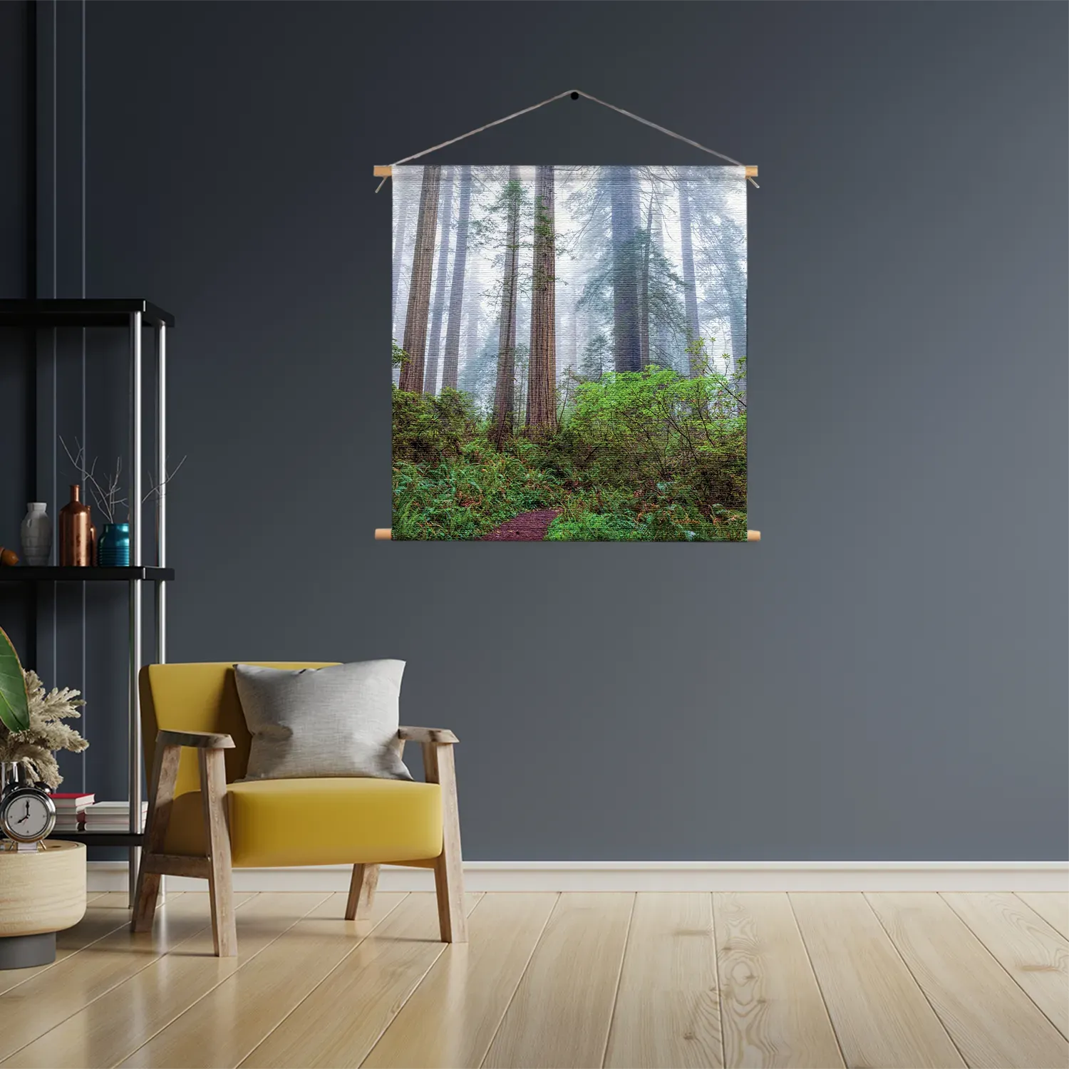 Textielposter Sequoia bos Vierkant Template TP Vierkant Natuur 88 3