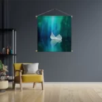 Textielposter Het noorderlicht Vierkant Template TP Vierkant Natuur 90 3