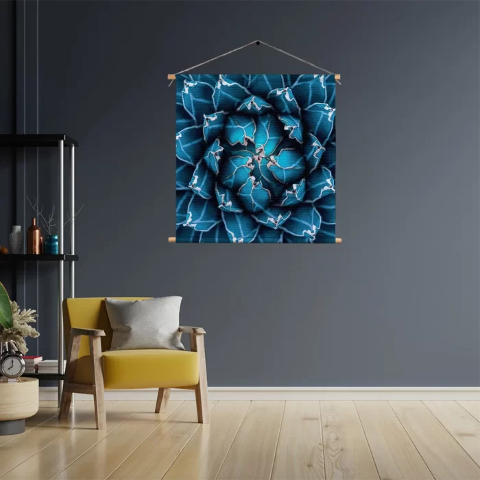 Textielposter Kleurrijke bloem 1 Vierkant Template TP Vierkant Natuur 92 3