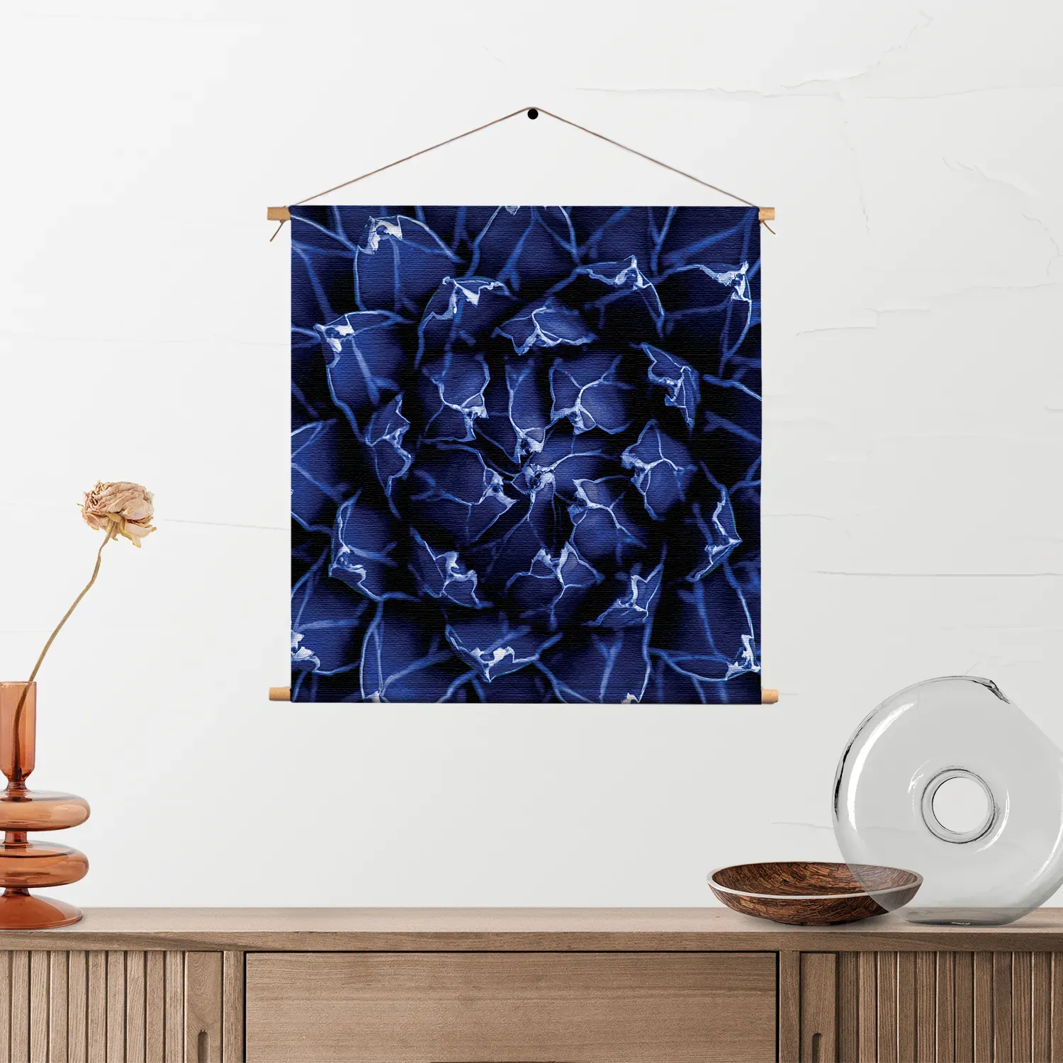 Textielposter Kleurrijke bloem 2 Vierkant Template TP Vierkant Natuur 93 2