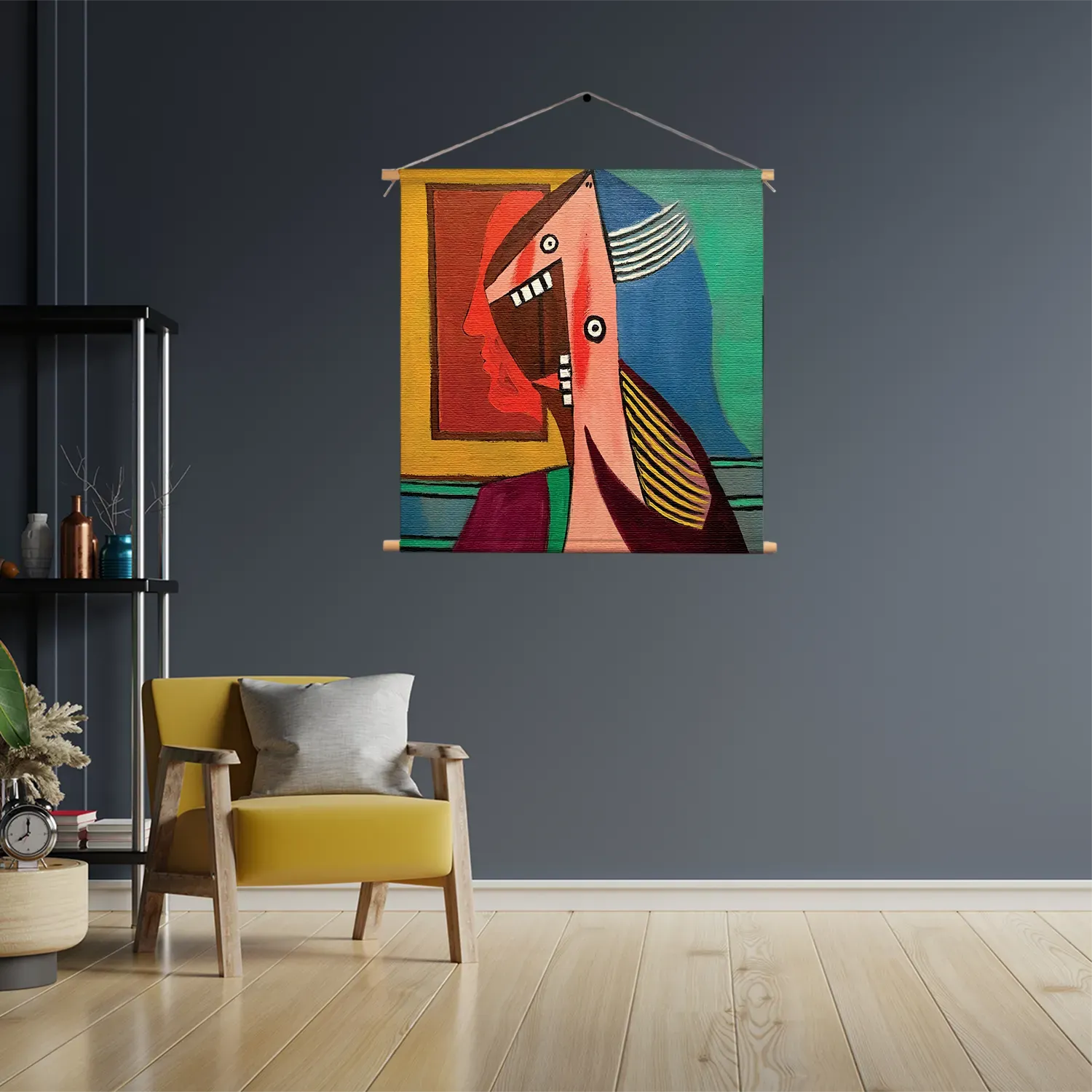 Textielposter Picasso De Vrouw 1929 Vierkant Template TP Vierkant Om 13 3