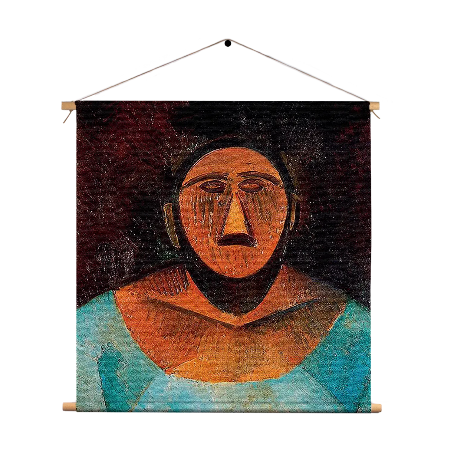 Textielposter Picasso Boerin 1908 Vierkant Template TP Vierkant Om 16 1