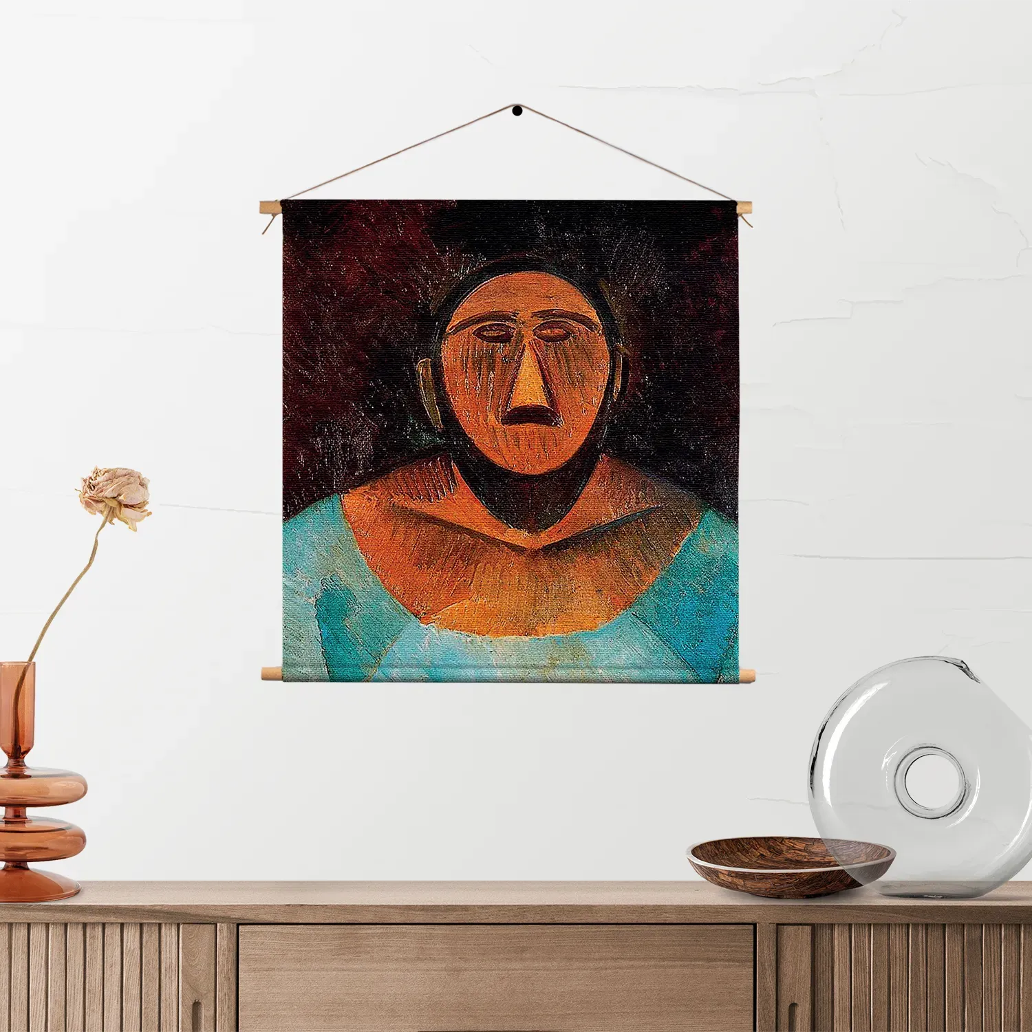 Textielposter Picasso Boerin 1908 Vierkant Template TP Vierkant Om 16 2