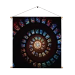 Template_TP_Vierkant_Overig_06-1 Textielposter Glas en Lood Trappenhuis Vierkant Template TP Vierkant Overig 06 1