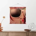 Template_TP_Vierkant_Retro_9-2 Textielposter Keep Silence Hippie Vierkant Template TP Vierkant Retro 9 2