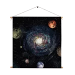 Textielposter Ons planetenstelsel Vierkant Template TP Vierkant Ruimtevaart 15 1