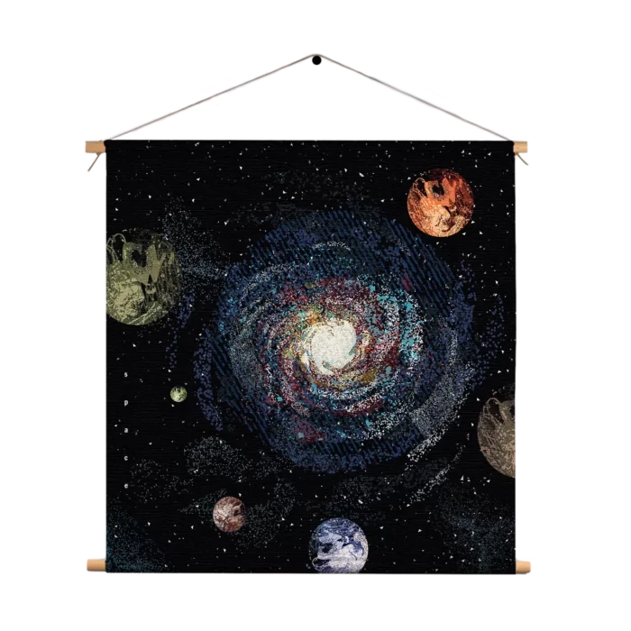 Textielposter Ons planetenstelsel Vierkant Template TP Vierkant Ruimtevaart 15 1