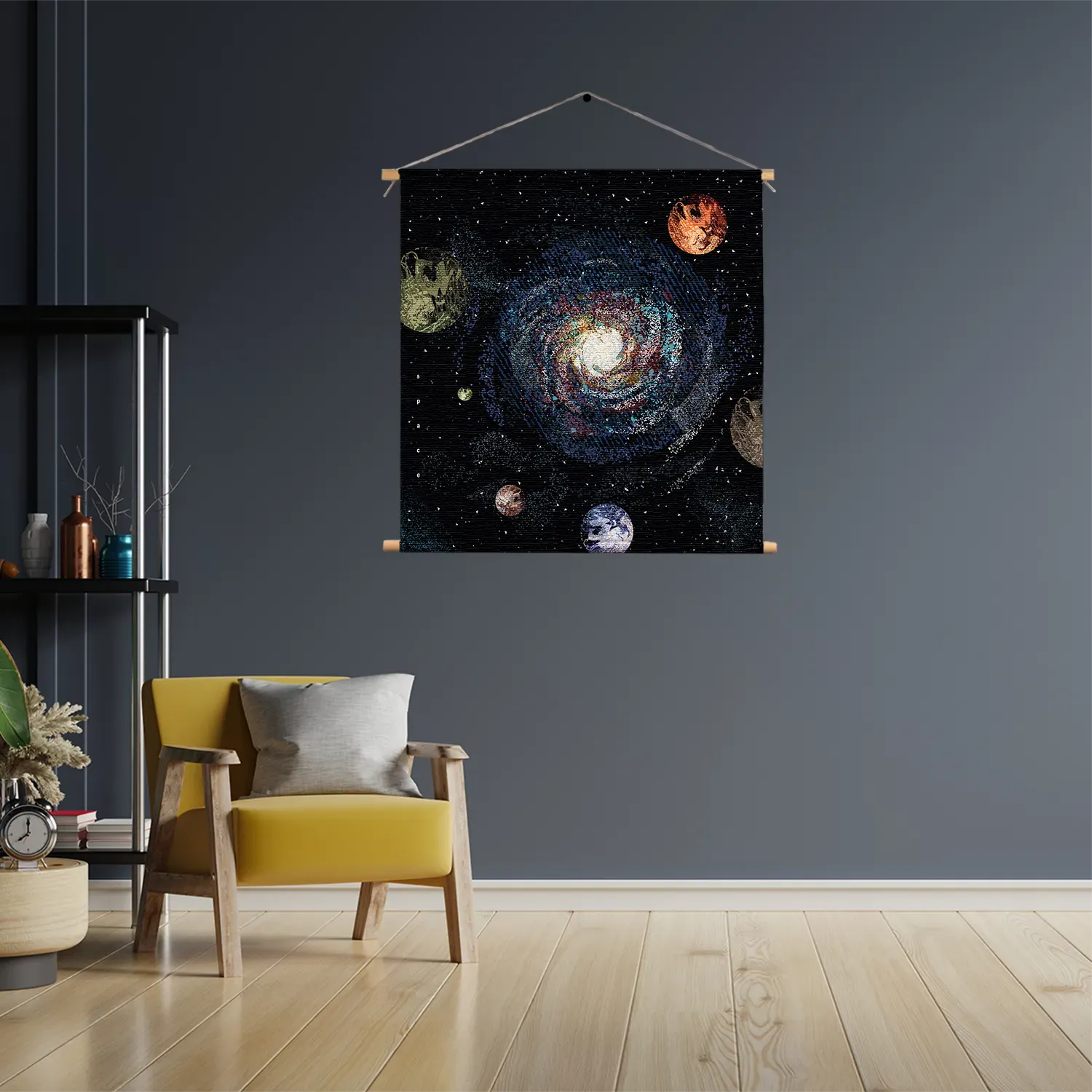 Textielposter Ons planetenstelsel Vierkant Template TP Vierkant Ruimtevaart 15 3