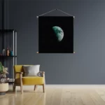 Textielposter To The Moon Vierkant Template TP Vierkant Ruimtevaart 2 3