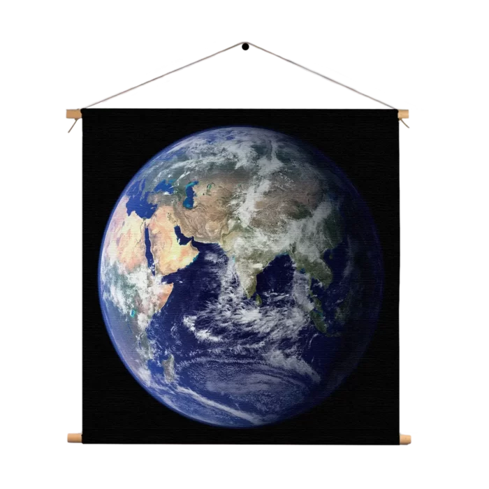 Textielposter Onze Aarde Vierkant Template TP Vierkant Ruimtevaart 5 1