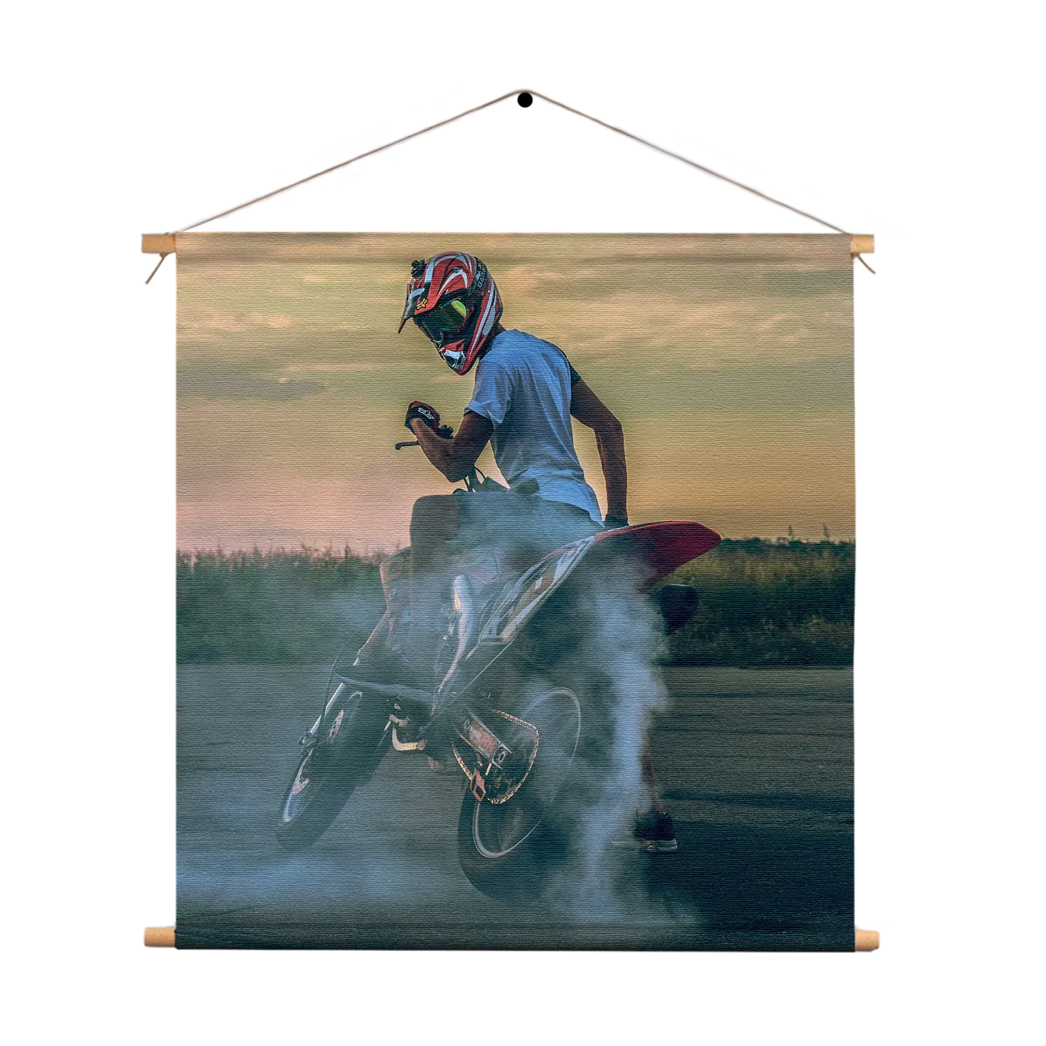 Textielposter Motorsport Meer Voor Mannen Vierkant Template TP Vierkant Sport 3 1