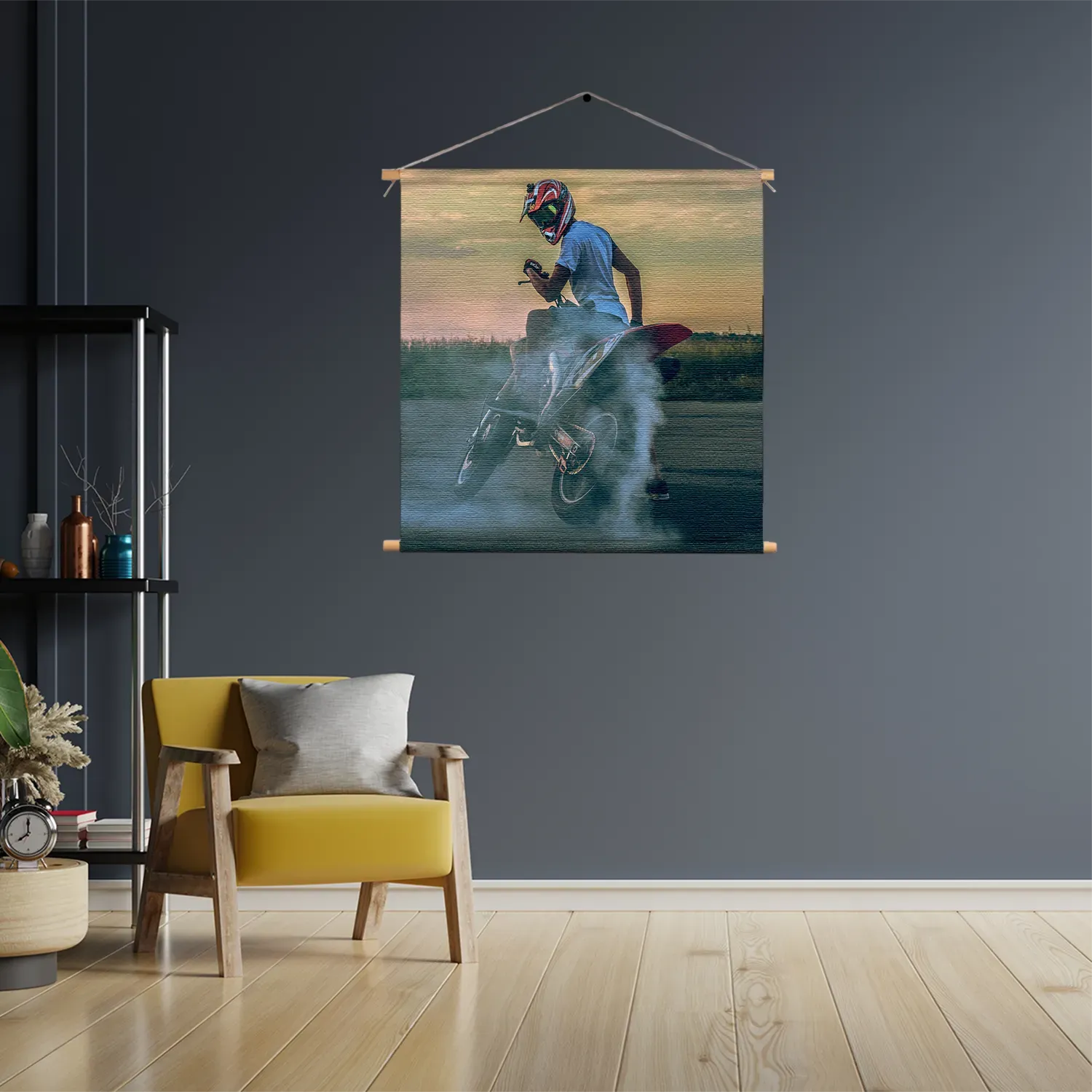 Textielposter Motorsport Meer Voor Mannen Vierkant Template TP Vierkant Sport 3 3