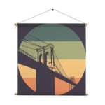 Textielposter New York 1978 Illustratie Vierkant Template TP Vierkant Steden 11 1