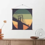 Textielposter New York 1978 Illustratie Vierkant Template TP Vierkant Steden 11 2