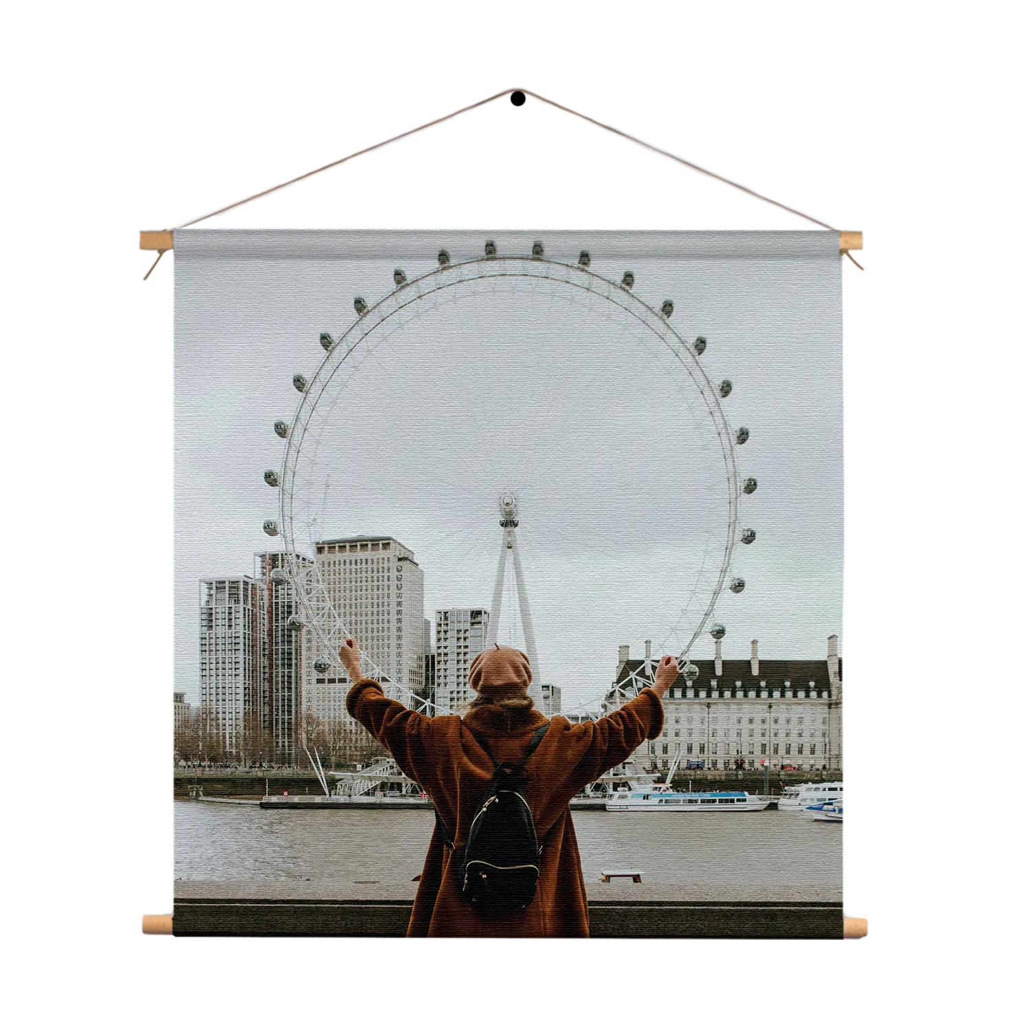 Textielposter London Eye Vierkant Template TP Vierkant Steden 14 1
