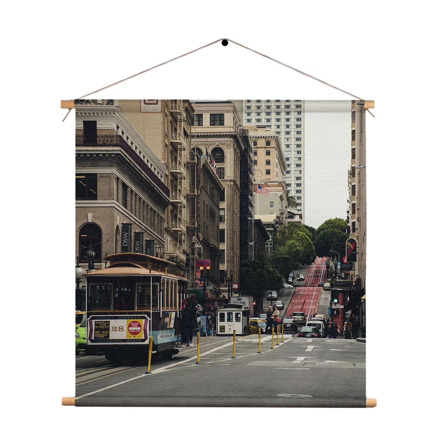 Textielposter San Francisco City Vierkant Template TP Vierkant Steden 17 1