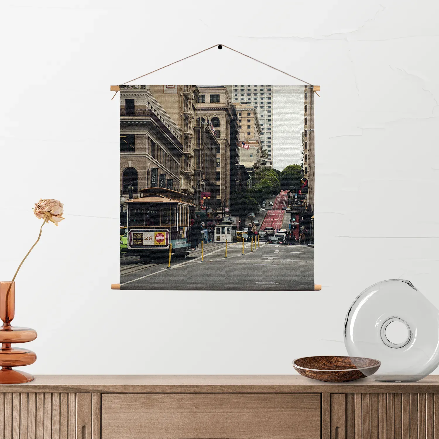 Textielposter San Francisco City Vierkant Template TP Vierkant Steden 17 2