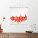 Template_TP_Vierkant_Steden_2-2 Textielposter Skyline Antwerpen Watercolor Paint Vierkant Template TP Vierkant Steden 2 2