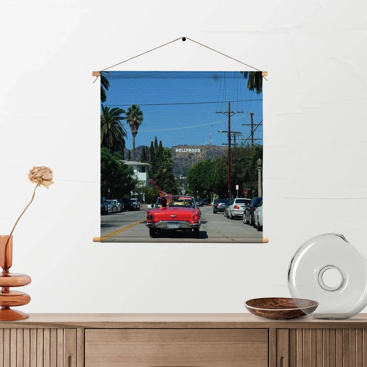 Textielposter Hollywood Vierkant Template TP Vierkant Steden 21 2