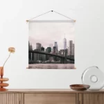 Textielposter Brooklyn Bridge New York Vierkant Template TP Vierkant Steden 24 2