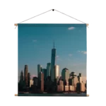 Textielposter New York Gebouwen Skyline Vierkant Template TP Vierkant Steden 36 1
