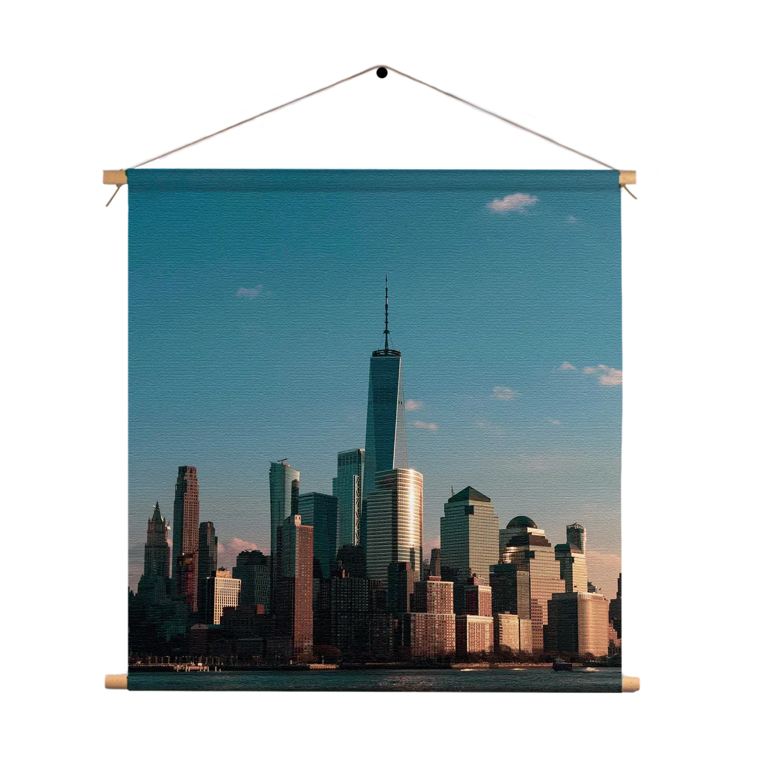 Textielposter New York Gebouwen Skyline Vierkant Template TP Vierkant Steden 36 1