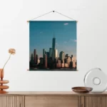Textielposter New York Gebouwen Skyline Vierkant Template TP Vierkant Steden 36 2