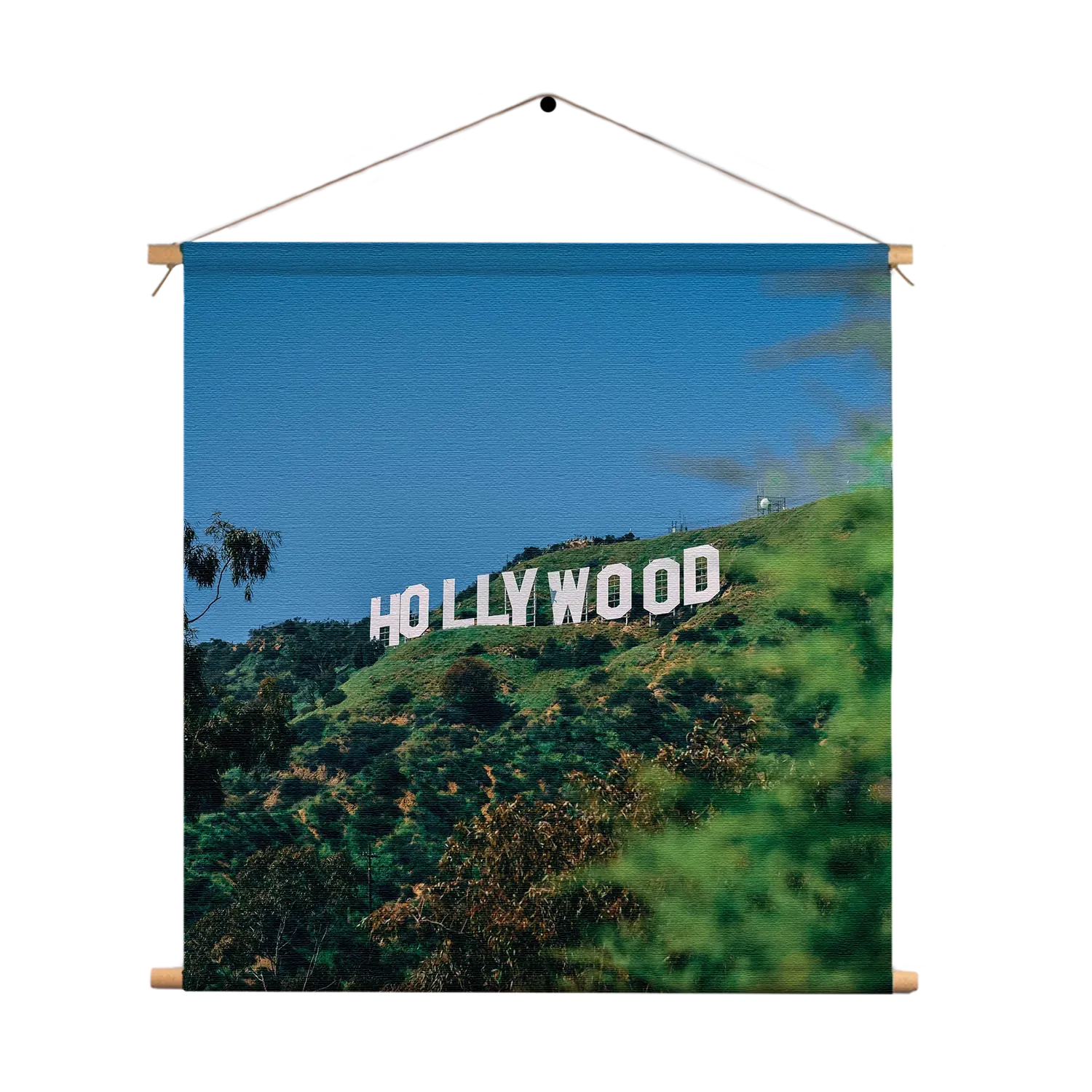 Textielposter Hollywood Letters Vierkant Template TP Vierkant Steden 40 1