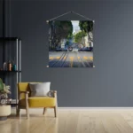 Textielposter San Francisco Tram Vierkant Template TP Vierkant Steden 44 3