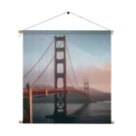 Textielposter Golden Gate Bridge San Francisco Vierkant Template TP Vierkant Steden 49. 1