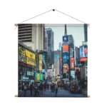Textielposter Times Square New York Vierkant Template TP Vierkant Steden 51. 1