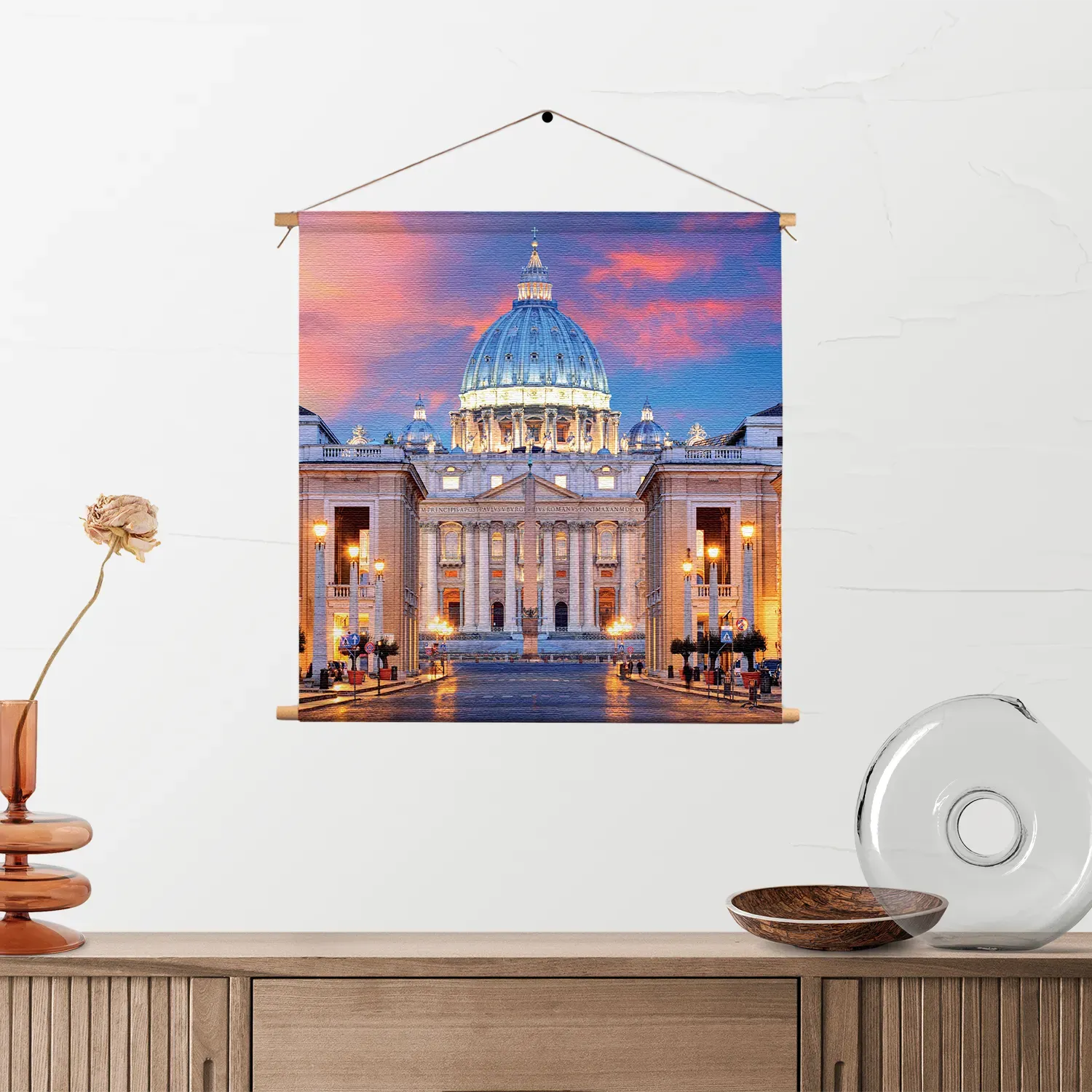 Textielposter Het Vaticaan Vierkant Template TP Vierkant Steden 56 2