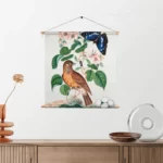 Template_TP_Vierkant_Vintage_1-2 Textielposter Prent Natuur Vogel en Bloemen 01 Vierkant Template TP Vierkant Vintage 1 2