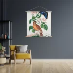 Template_TP_Vierkant_Vintage_1-3 Textielposter Prent Natuur Vogel en Bloemen 01 Vierkant Template TP Vierkant Vintage 1 3