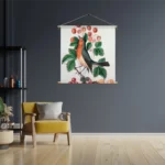 Textielposter Prent Natuur Vogel en Bloemen 11 Vierkant Template TP Vierkant Vintage 11 3