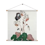 Textielposter Prent Natuur Vogel en Bloemen 12 Vierkant Template TP Vierkant Vintage 12 1