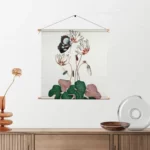 Textielposter Prent Natuur Vogel en Bloemen 12 Vierkant Template TP Vierkant Vintage 12 2